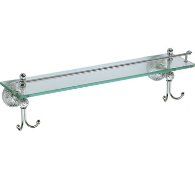 S-005891A Полка прямая (стеклянная) 60 см/Хром