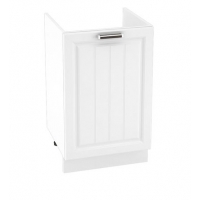 Шкаф нижний мойка (тумба) 500 Прага Белое дерево фасад МДФ 2 кор.(М500 Ф30 бел дер)