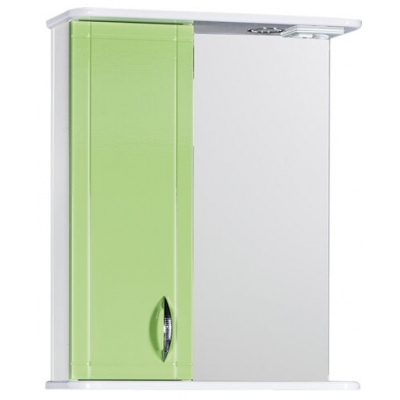 Зеркало-шкаф "Мальта-60" салатовое левое ЗМ60СЛ 600х722х190