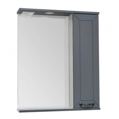 Зеркало-шкаф "Вегас-С" 50 (Графит софт) 500*757*150