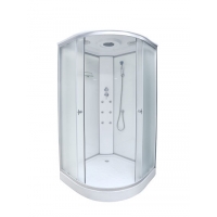 Душ. кабина СТК (рег.№468190) AQUA-0111 100*100*215 низ.под.,зад.ст бел. г/м,стек. мат.пр,хр 4 к,