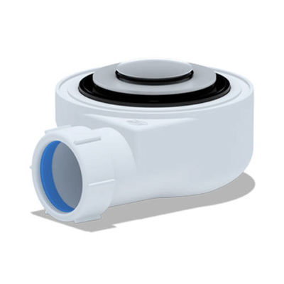 E450CL Сифон для душевого поддона 1 1/2*50 h=55mm, хром, клик-клак