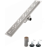 G86007-1 Трап-лоток GAPPO нерж 70*600мм (горизонтальный выпуск) сухой затвор и гидрозатвор