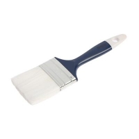 Кисть плоская ТУНДРА, искусственная щетина, пластиковая рукоятка, 2.5", 63 мм 1818245