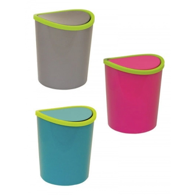 Контейнер для мусора НАСТОЛЬНЫЙ 1,6л цвет микс 13,2х15,6 ("М-пластика") (М 2490)