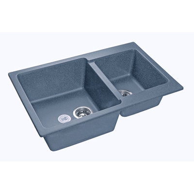 Мойка GRANFEST GF-P780K 2- чаш 780*510 мм (графит)
