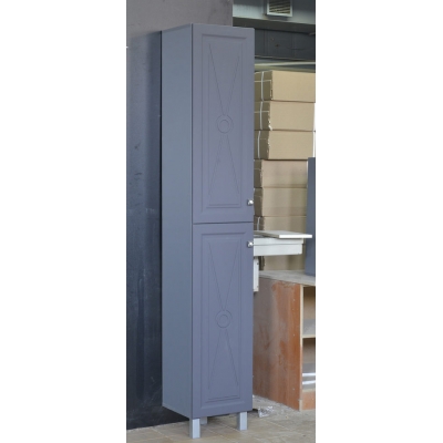 Пенал "Клео-35" Грей софт (серый) 2 двери 350*1900*325мм