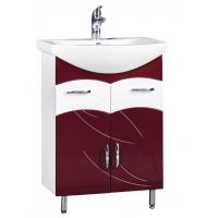 Подстолье "Весна 50" (вишня) 2 ящика 2 двери под умыв. "БАЛТИКА-50" 464х800х278