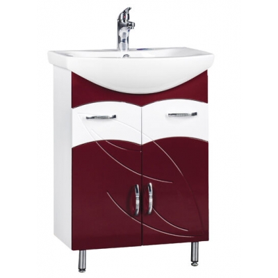 Подстолье "Весна 50" (вишня) 2 ящика 2 двери под умыв. "БАЛТИКА-50" 464х800х278