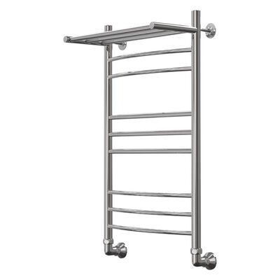 Полотенцесушитель Комби Классик с полкой 50-80 ф1". 9 перекладин (К-нижнее) 06153