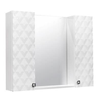 Зеркало-шкаф РИМ-90 2 двери (670*900*170) Зеркало-шкаф РИМ-90 2 двери (670*900*170)