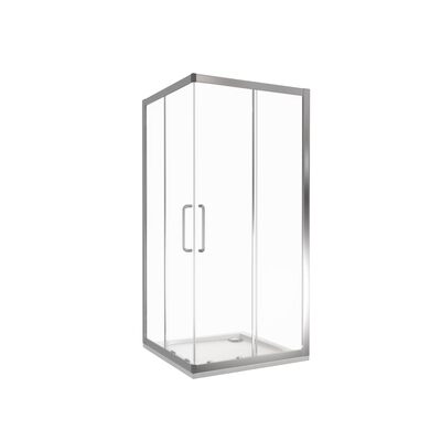 Душ.ограждение NEO CR- 100-C-CH Г-образное, стекло Прозрачное 5 мм (без поддона и автослива)