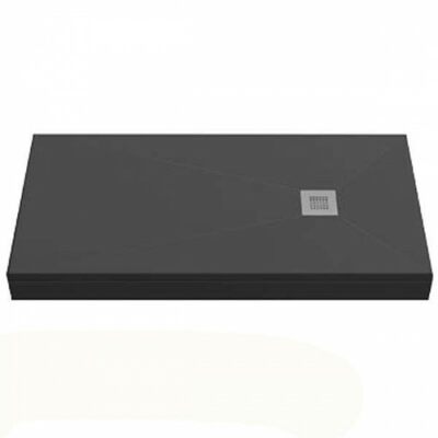 Поддон ESSENTIA мрамор 160х70 ЧЁРНЫЙ (без автослива) ЛП00097