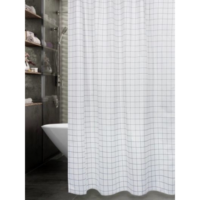 Штора для ванн BATH Simple Cube black 180х180 (ch-21280) (157)