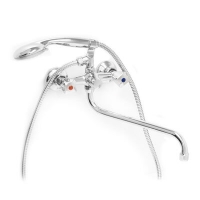 Смеситель Ванна SANTREK AQUA-120 "NOSTALGIE" 1/2 м/к перекл. кран букса Квадро SL504