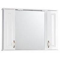 Зеркало "Лаура 100" С с подсветкой (белый) 1000х750х165