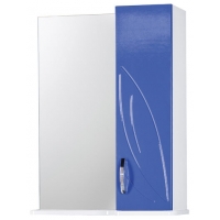 Зеркало-шкаф "Весна 50" правый (синий) 500*676*190 Зеркало-шкаф "Весна 50" правый (синий) 500*676*190