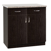 Рабочий стол 80 цвет венге (2 ящика),стол. ГРАНИТ (ЛДСП)