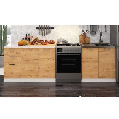 Комплект Нижних ФАСАДОВ Дуся 2,0м Дуб бунратти (1 место)