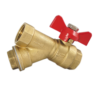 Кран вода JIF 1/2" г/г баб с фильтром (376BR)