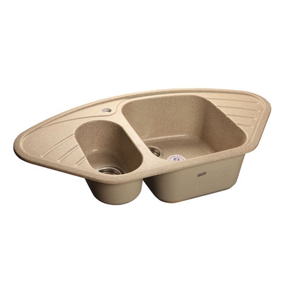 Мойка GRANFEST GF-C960E угловая 950*505 мм (песочный - 302)