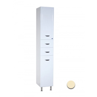 Пенал "Мальта-30" 1 дверь,2 ящика,1 откидн. с бельев.корзиной, бежевый правый ПМ30БКБЖП 300х1920х338