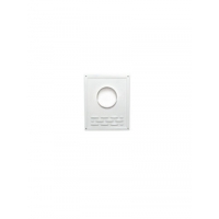 Площадка торцевая с жалюзи d=150 бел