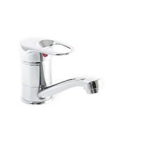 Смеситель Кухня SANTREK AQUA-635 "MODERN" шар. d-40 SB13 короткий нос (на гайке)