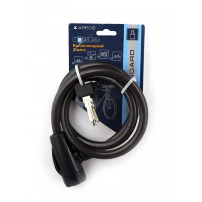 Замок велосипедный APECS PD-84-100 см