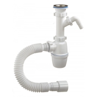 А-40059 Сифон бутылочный ОРИО 1 1/2" х 40, с одним отводом с/м, гибкой трубой 40-40/50 А-40059 Сифон бутылочный ОРИО 1 1/2" х 40, с одним отводом с/м, гибкой трубой 40-40/50