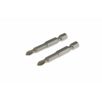 Биты ТУНДРА, намагниченные, сталь CrV, PH1 х 50 мм, 2 шт. 1414791