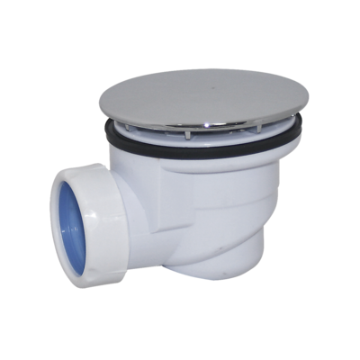 DX-601 Сифон для душ. поддона ОРИО 1 1/2х60, высота h=71мм, пластик/хром