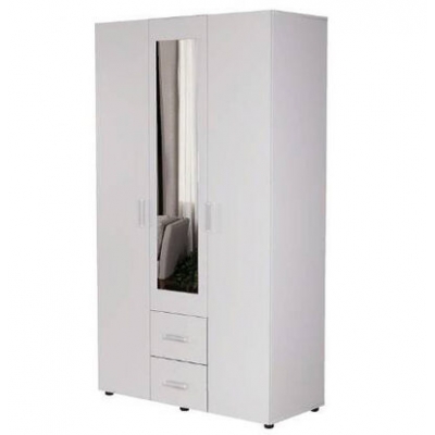 ЭВА Шкаф 3х створчатый ШК-019 Корпус - Белый (Гладкий) Фасад ЛДСП - Белый (Гладкий) (4 места) НК532 ЭВА Шкаф 3х створчатый ШК-019 Корпус - Белый (Гладкий) Фасад ЛДСП - Белый (Гладкий) (4 места) НК532