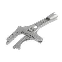 Ключ разводной сантехнический ТУНДРА, укороченная рукоятка, раскрытие губок до 80 мм, 225 мм 7153816