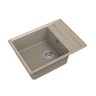 Мойка GRANFEST GF-LV-660L чаша+крыло 660*500 (песочный - 302)