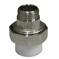 Муфта комб. РАЗЪЁМНАЯ, штуцер 25х1" PP-R Rosturplast (10)