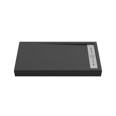 Поддон STELLA мрамор 120х90 ЧЕРНЫЙ (без автослива) ЛП00159