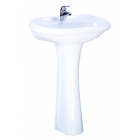 Умывальник-тюльпан "Воротынский - 56,4" белый КРАП, с отв. (г.Воротынск)