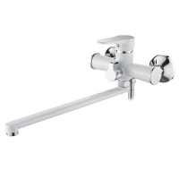82212W Смеситель Ванна LOFFREY d-35 дл излив (белый)