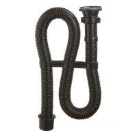 АС-30122 Сифон гофрированный ОРИО 1 1/2" х 40 черный (переходник на 50) дл 1500 мм