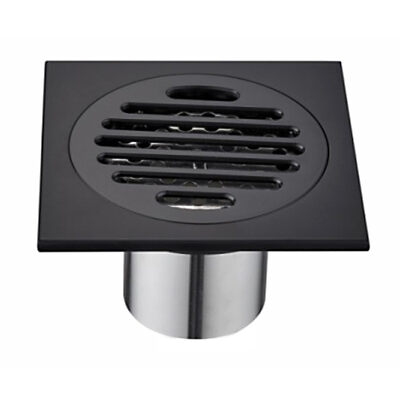 K81510B-10 Трап 50 вертикальный GERHANS латунь 100*100 (черный) сухой затвор