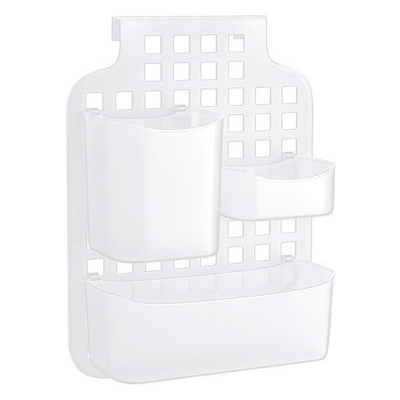 Органайзер навесной с контейнерами Белый ("М-пластика") (М 1594)