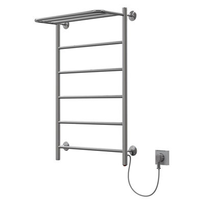 Полотенцесушитель электрический Орион Лесенка с полкой 40-80, 60 вт (К-кнопка,Прямая, Справа) 12215