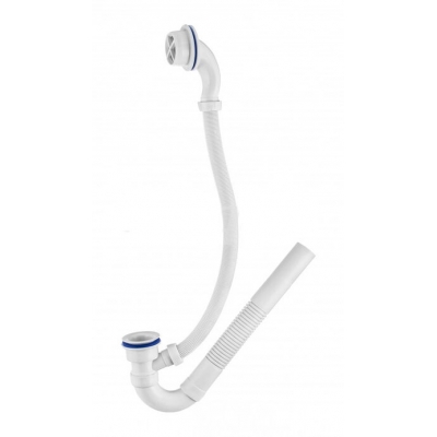 ВП 0144 Сифон для ванн (обвязка) "Эконом" 1 1/2"х40,неповортный, с пласт.реш D=65 мм