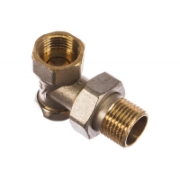 Запорный клапан для радиатора УГЛОВОЙ 1/2" (нижний) СТМ ТЕРМО (CARAVL12)