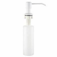 405 Н/L Дозатор LEDEME для жидкого мыла ВРЕЗНОЙ 400мл (БЕЛЫЙ+пластик) *