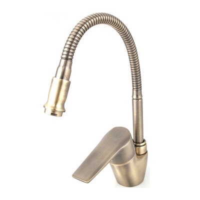 4330-4 Смеситель Кухня Frap гибкий излив (бронза)