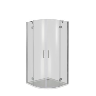 Душ.ограждение SATURN R-100-C-CH- стекло Прозрачное (без поддона и автослива)