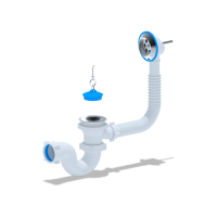 E150 Обвязка д/ванны Ани 1 1/2"*40 с вып. и перел.