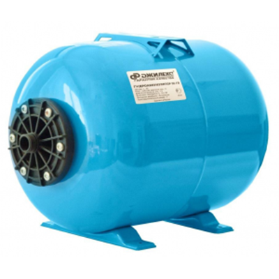 Гидроаккумулятор Джилекс ГП 14 горизонтальный (пластиковый фланец, синий)